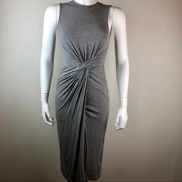 Topshop Dresses & Skirts - Topshop Twist Front Sleeveless Bodycon Dress Midi